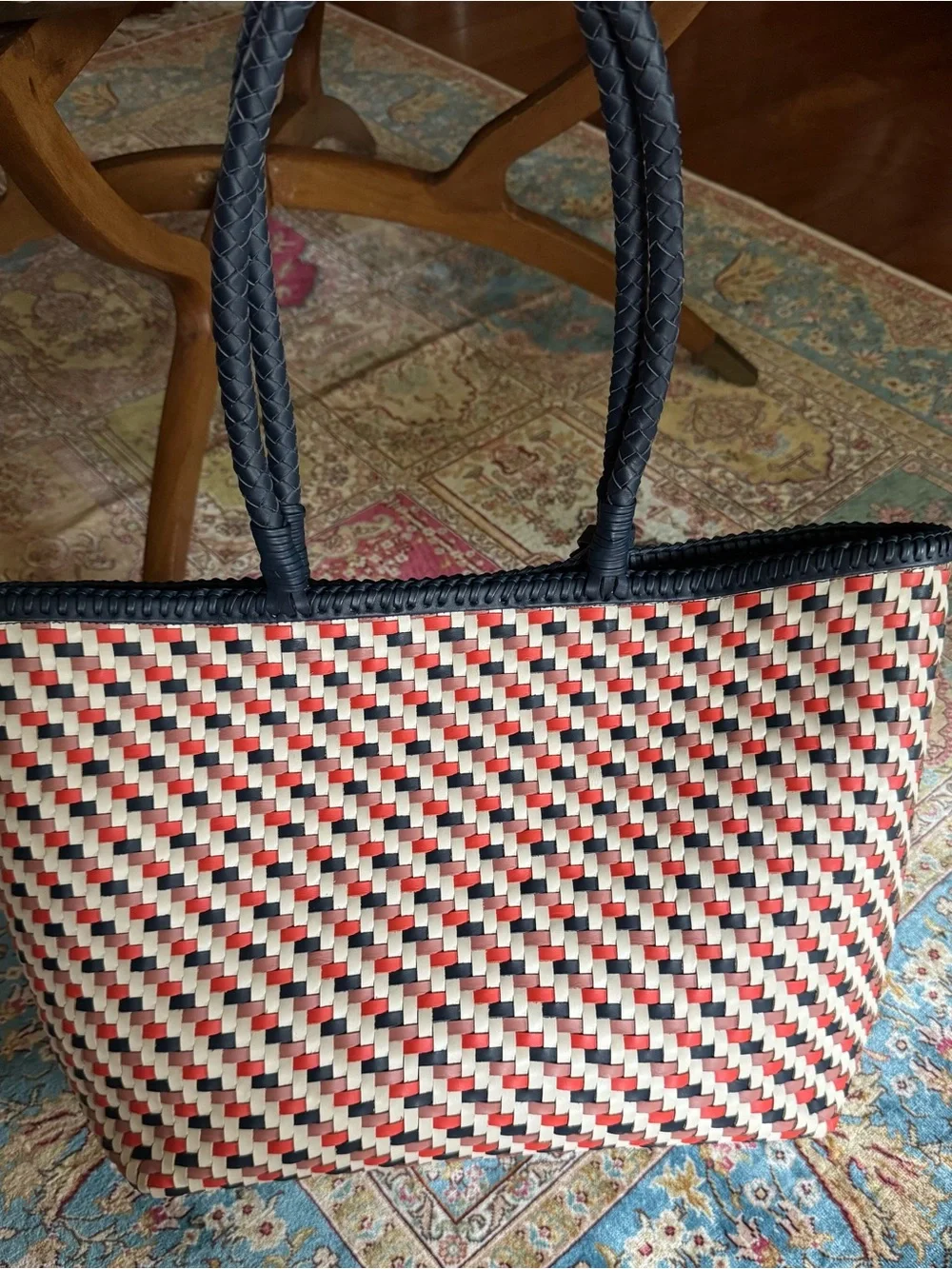 RADLEY London The Sunningdale Medium Open Top Tote Naval Woven Leather